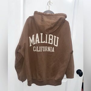 Brandy Melville Malibu Zip Up Hoodie